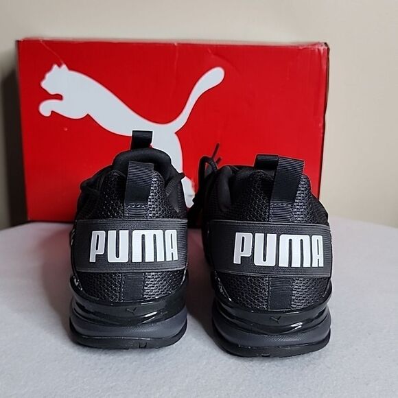 NEW PUMA AXELION CITY ESCAPE 37722102 MENS GRAY CANVAS ATHLETIC RUNNING Size 9 - Picture 4 of 8